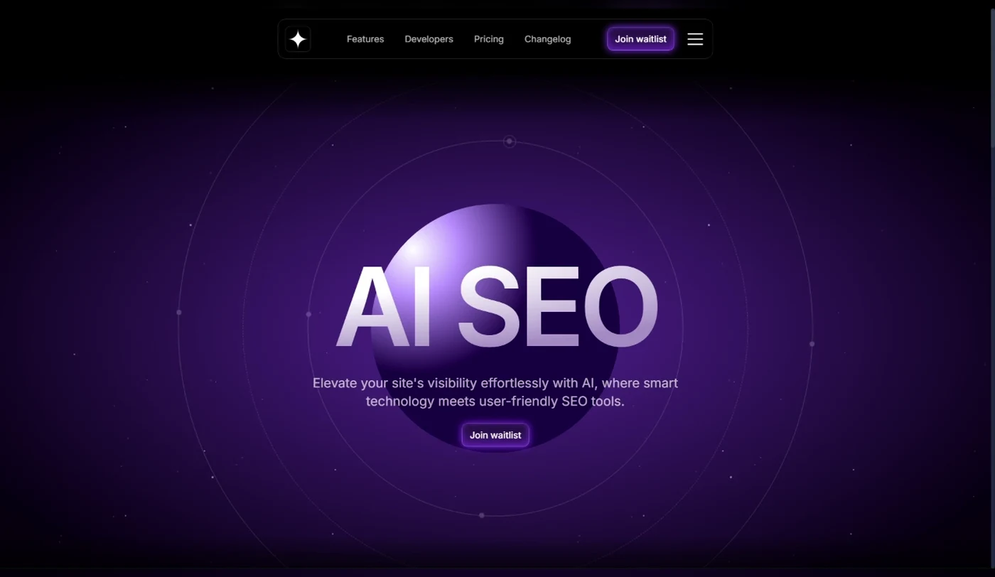 AI Startup — concept website